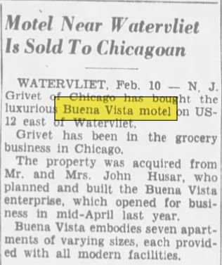 Buena Vista Motel - 1950 - Sold Again